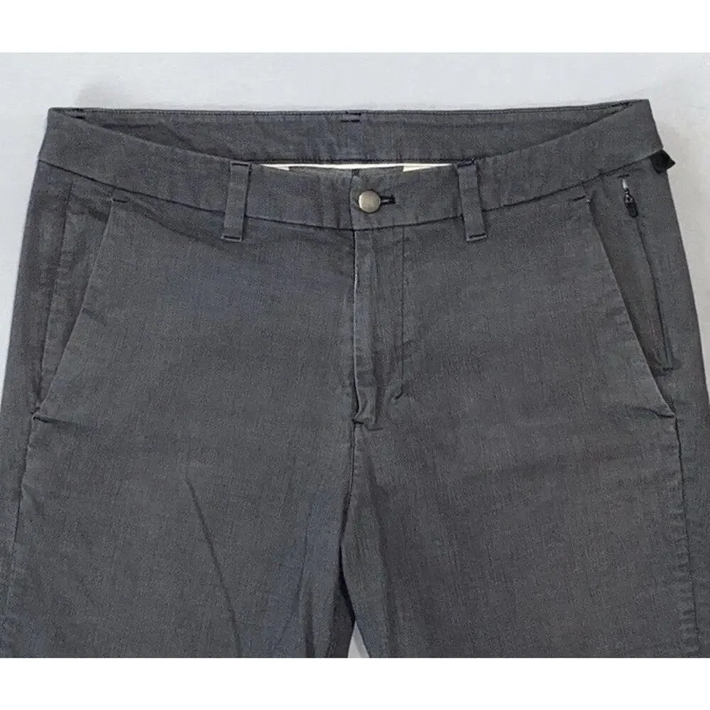 Lululemon LM5ABXS Slim Fit ABC Utilitech Flat Front Chino Tech Pants. 34X31, GUC